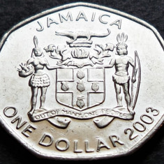 Moneda exotica 1 DOLAR / DOLLAR - JAMAICA, anul 2003 * cod 3992
