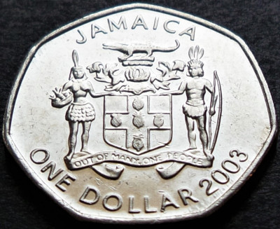 Moneda exotica 1 DOLAR / DOLLAR - JAMAICA, anul 2003 * cod 3992 foto
