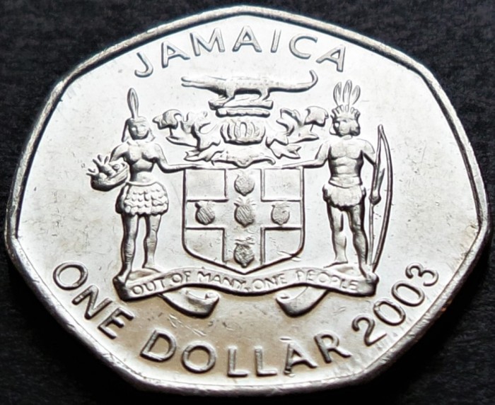 Moneda exotica 1 DOLAR / DOLLAR - JAMAICA, anul 2003 * cod 3992