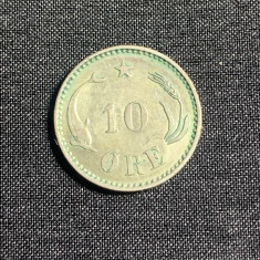 Moneda 10 ore 1905 Danemarca argint