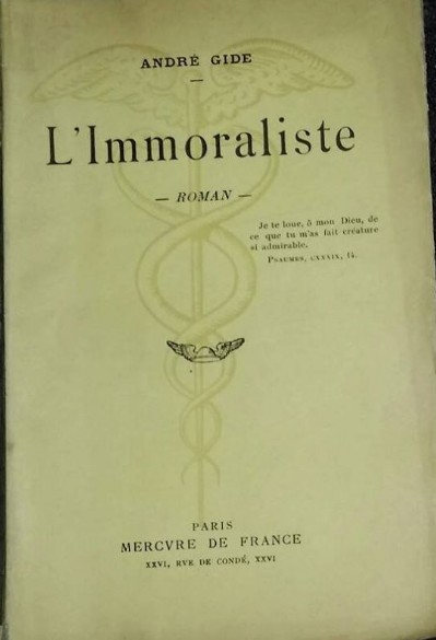 L&#039;Immoraliste / Andr&eacute; Gide