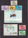 1972 LP 787 LP 788 LP 789 PREOLIMPIADA MUNCHEN SERIE+ COLITA NEDANTELATA MNH, Nestampilat