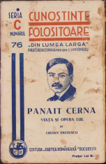HST C252 Panait Cerna viata si operele lui 1938 Lucian Predescu foto