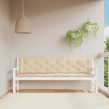 Gossi perne banca de gradina 2 buc., bej, 200x50x7cm, tesatura oxford