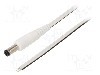 Cablu alimentare DC, cabluri, DC 5,5/1,7 mufa, alb, 1,5m, WEST POL - P55-TT-T050-150WH