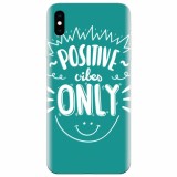 Husa silicon pentru Apple Iphone XS, Positive Vibes