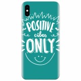 Husa silicon pentru Apple Iphone X, Positive Vibes