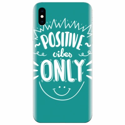 Husa silicon pentru Apple Iphone X, Positive Vibes foto