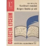 Scriitori romani despre limba si stil