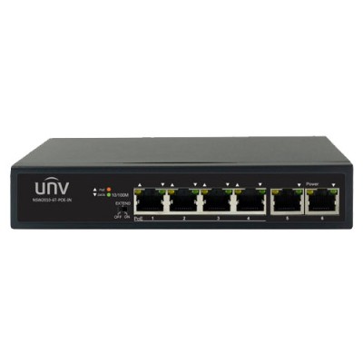 Switch 4 porturi PoE+, 2 porturi uplink RJ45 - UNV NSW2010-6T-POE-IN foto