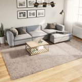 vidaXL Covor pufos &quot;PAMPLONA&quot; cu fire &icirc;nalte, bej modern, 240x340 cm