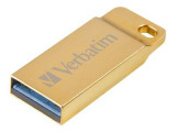 Memorie USB Verbatim Metal Executive, 32GB, USB 3.0, Auriu