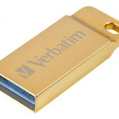 Memorie USB Verbatim Metal Executive, 32GB, USB 3.0, Auriu