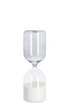 Cumpara ieftin Clepsidra decorativa sticla nisip alb Kronos &Oslash;6,6x20,3h