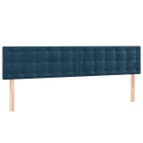 Cumpara ieftin Tablii de pat, albastru inchis, 180x5x78/88 cm, catifea