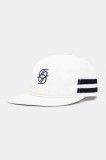 Dr&ocirc;le de Monsieur șapcă de baseball din bumbac La Casquette D Miroir culoarea alb, cu imprimeu, G-CP169-CO138-WT