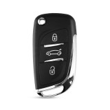 Carcasa Cheie Auto Techstar? Citroen DS3, Peugeot 207,307, 407, C2, C3, C4, C5, C6, C8, cu 3 Butoane, HU83