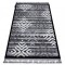 Covor MAROC P658 Fulgi de nea negru / gri Franjuri Berber shaggy, 80x150 cm