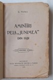 Amintiri dela &bdquo;Junimea&rdquo; din Iași &ndash; G. Panu &ndash; Volumul II, ediția originală 1910