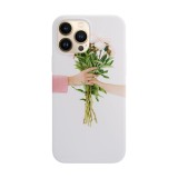 Husa compatibila cu Apple iPhone 14 Plus model Flower bouquet gift, Silicon, TPU, Viceversa, Transparent, Carcasa