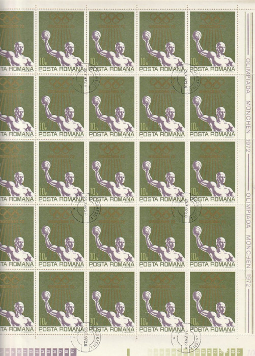 JOCURILE OLIMPICE DE VARA MUNCHEN ( LP 797 ) 1972 OBLITERATA COALA