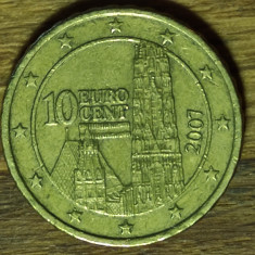 Austria - moneda de colectie - 10 euro cent 2007 - Catedrala Sfantul Stefan