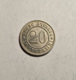 Italia 20 Centesimi 1894 KB UNC