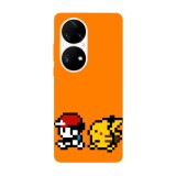 Husa compatibila cu Huawei P50 model Ash and Pikachu Pokemon, Silicon, TPU, Viceversa, Transparent, Carcasa