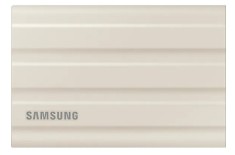 SSD. extern SAMSUNG T7 Shield, 2TB, USB 3.2 gen 1, R/W: 1050/1000 MB/s, crem, &quot;MU-PE2T0K/EU&quot; (timbru verde 0.18 lei)
