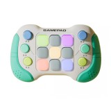 Jucarie interactiva flippy, tip consola pop it, 6 butoane functionale, 5 moduri de joc, 600 niveluri, + 3 ani, verde/gri