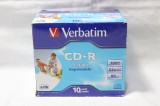 Lot 10 bucati CD-R 700 MB 80 min 52X Verbatim imprimabile in carcase sigilate