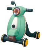 Antemergator cu sunete si lumini WePro Store, panou de control, joc cu mingea, viteza reglabila, Verde, 12 luni +