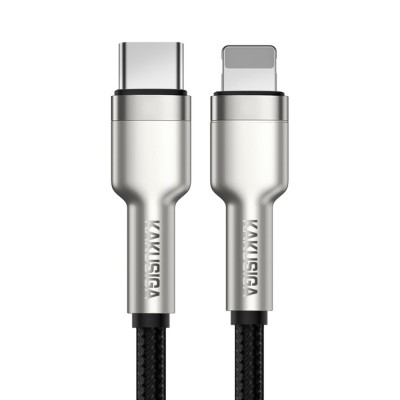 Cablu Date si Incarcare Kakusiga KSC-685 mufa tip Lightning la USB-C 20W PD, Gri foto