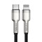 Cablu Date si Incarcare Kakusiga KSC-685 mufa tip Lightning la USB-C 20W PD, Gri