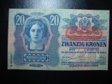 AUSTROUNGARIA 20 KRONEN 1913 SUPRATIPAR DO UNC