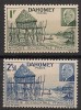 Colonii, Dahomey, 2 serii, 1941-44, locuinte bastinasi, supratipar, 2 poze, MNH, Nestampilat