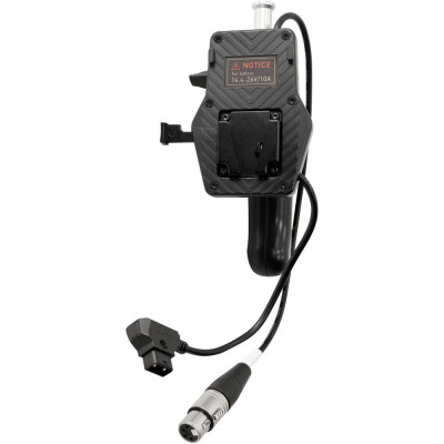 Adaptor NanLite V-Mount cu grip si cablu 4-Pin XLR D-Tap pentru Forza 150 LED Monolight foto