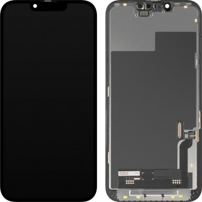 Display cu Touchscreen MP compatibil cu Apple iPhone 13, cu Rama, Versiune Soft OLED IC Movable FHD, Negru foto