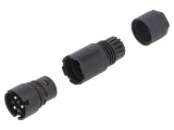 Mufă Circulară RST 3-Pin Argintată 8A 250V