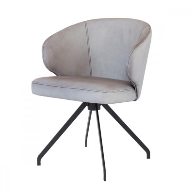 Scaun living gri in diferite materiale ✔ model ANDU foto