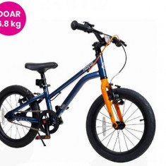 Bicicleta copii Royal Baby Kable-EZ, roti 16inch, cadru aluminiu, Frane V-brake (Albastru)