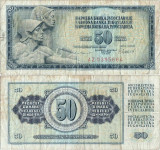 1981 ( 4 XI ) , 50 dinara ( P-89b ) - Iugoslavia