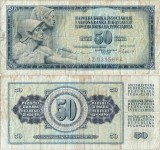 1981 ( 4 XI ) , 50 dinara ( P-89b ) - Iugoslavia