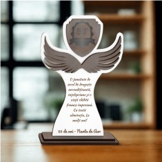 Trofeu Personalizat Model Fly , 50 de Ani Cadou pentru Nunta de Aur Premium Awards