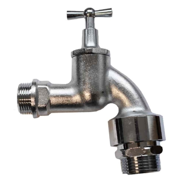 Outlet valve matte chrome 3/4&quot;