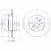 DELPHI BG3992 Disc frana
