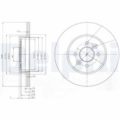 DELPHI BG3992 Disc frana foto