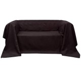 Cumpara ieftin Husa din velur micro-fibra pentru canapea, 270x350 cm, maro
