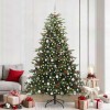 VidaXL Brad de Crăciun artificial Verde 240 cm PVC și metal și plastic 3395570