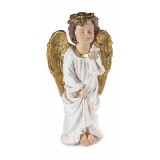 Figurina Inger polirasina alba aurie cm 16 x 13 x 31 H